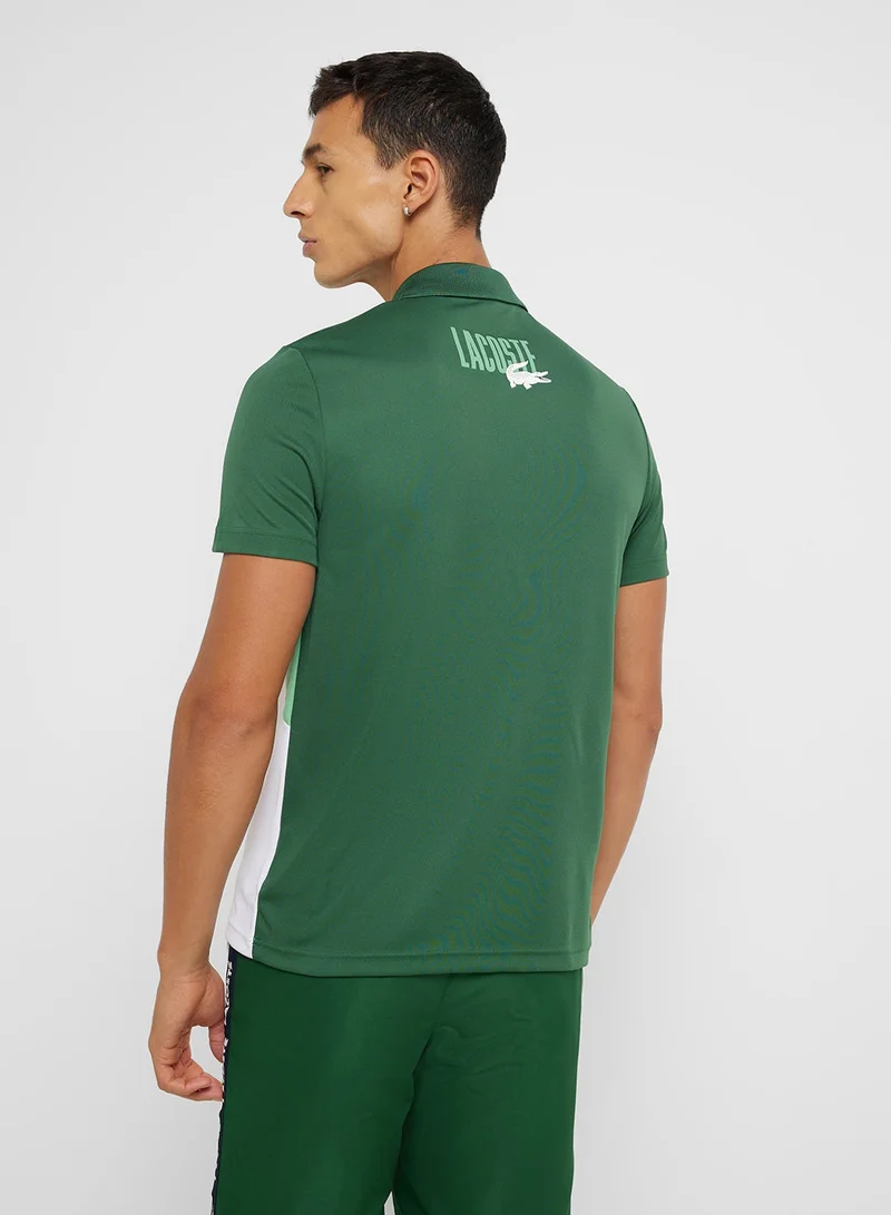 LACOSTE Logo Graphic Polo Shirt